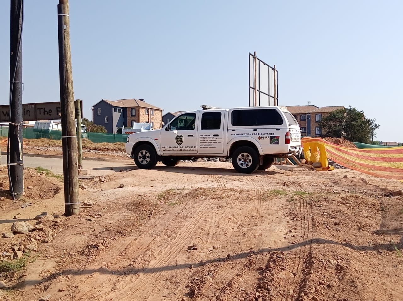 Siyo Tech response vehicle protecting a mine site